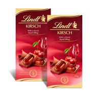 Lindt Mliečna čokoláda s tekutou náplňou a Kirsch 100g x2 Lindt Mliečna čokoláda s tekutou náplňou a Kirsch 100g x2