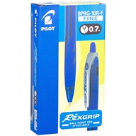 12x automatické guľôčkové pero PILOT Rexgrip, modré