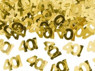 Zlaté konfety k 40. narodeninám, čísla 40