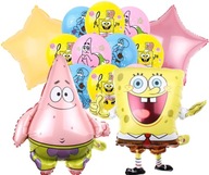 SPONGEBOB BALÓNY NARODENINY PATRIKA mix set 12+2+2 SPONGEBOB BALÓNY NARODENINY PATRIKA mix set 12+2+2
