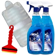 ROZMRAZOVANIE NA OKNÁ A ZRKADLÁ 2x750ml + PODLOŽKA NA OKNO + MOSADZNÝ SKRAPER ROZMRAZOVANIE NA OKNÁ A ZRKADLÁ 2x750ml + PODLOŽKA NA OKNO + MOSADZNÝ SKRAPER