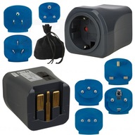 TRAVEL PLUG SET TALIANSKO USA ČÍNA INDIA VEĽKÁ BRITÁNIA ALASKA