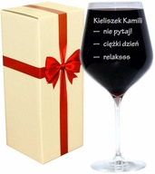 Veľký pohár na víno Krosno XXL 860 ml GRAVÍROVANIE NA DVOCH STRANÁCH ako darček Veľký pohár na víno Krosno XXL 860 ml GRAVÍROVANIE NA DVOCH STRANÁCH ako darček