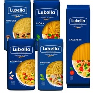 Lubella Pasta Mix Sada rôznych druhov 5x400g Lubella Pasta Mix Sada rôznych druhov 5x400g