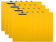 PVC doska s klipom A4 žltá, 20 kusov PVC doska s klipom A4 žltá, 20 kusov