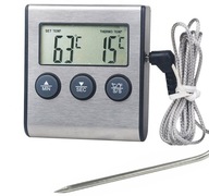 LCD TEPLOMER SO SONDOU NA RAZILE NA ČASOVAČ GRILOVANIA RÚRY NA POTRAVINÁRSKE MÄSO LCD TEPLOMER SO SONDOU NA RAZILE NA ČASOVAČ GRILOVANIA RÚRY NA POTRAVINÁRSKE MÄSO