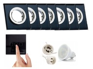 Sada halogénových LED objímok 7x + vypínač + žiarovky Sada halogénových LED objímok 7x + vypínač + žiarovky