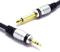 KÁBLOVÝ KONEKTOR 3,5 STEREO ZÁSTRČKA 6,3 MONO MK67 5m KÁBLOVÝ KONEKTOR 3,5 STEREO ZÁSTRČKA 6,3 MONO MK67 5m