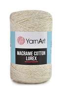 Výplet YarnArt Macrame Bavlnený Lurex 3mm 724 ecru Výplet YarnArt Macrame Bavlnený Lurex 3mm 724 ecru