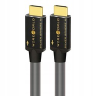 HDMI 2.1 8K KÁBEL SVET STRIEBORNÁ GUĽA 48 1 m HDMI 2.1 8K KÁBEL SVET STRIEBORNÁ GUĽA 48 1 m