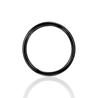 Titánová náušnica BLACK Clicker RING 1.0/6