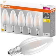 5x E14 LED žiarovka na sviečku 4W=40W 470lm OSRAM 5x E14 LED žiarovka na sviečku 4W=40W 470lm OSRAM