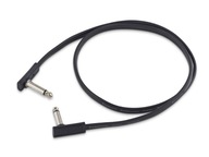 Plochý čierny AA prepojovací kábel ROCKBOARD (80 cm)