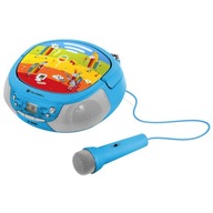 Rádio BOOMBOX pre deti KARAOKE MIKROFÓN CD USB