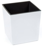 Juka 300 lamelový kvetináč, biely lak + vložka Juka 300 lamelový kvetináč, biely lak + vložka