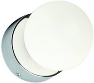 Kúpeľňové svietidlo s okrúhlym guľovým tienidlom, biele kúpeľňové nástenné svietidlo nad zrkadlom