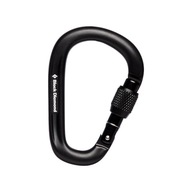 Black Diamond PearLock Screwgate Carabiner Black Black Diamond PearLock Screwgate Carabiner Black