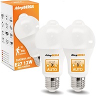 2x E27 LED žiarovka 12W = 100W s 2v1 PIR senzorom 2x E27 LED žiarovka 12W = 100W s 2v1 PIR senzorom