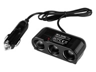 Rozbočovač do autozapaľovača 1xPLUG/3xSOCKET+CS-32 kábel Rozbočovač do autozapaľovača 1xPLUG/3xSOCKET+CS-32 kábel