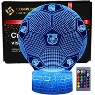 3D LED USB nočná lampa FC Barcelona Football 3D LED USB nočná lampa FC Barcelona Football