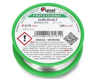 Bezolovnatý cín 0,70 mm/100 g Bez Pb CYNEL 0,7 mm Bezolovnatý cín 0,70 mm/100 g Bez Pb CYNEL 0,7 mm