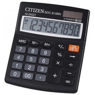 Kalkulačka CITIZEN SDC-810NR 10-miestna 127x105mm čierna Kalkulačka CITIZEN SDC-810NR 10-miestna 127x105mm čierna