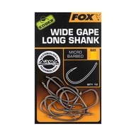 HÁKY NA KAPRY FOX SUPER WIDE GAPE LONG SHANK 6 HÁKY NA KAPRY FOX SUPER WIDE GAPE LONG SHANK 6