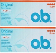 2 x OB Original Super Hygienic Tampóny 32 kusov 2 x OB Original Super Hygienic Tampóny 32 kusov
