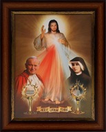 OBRAZ 49x39 JESUS JESUS I DVER IN YOU HNEDÝ RÁM OBRAZ 49x39 JESUS JESUS I DVER IN YOU HNEDÝ RÁM