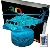 Vrtuľníková 3D LAMPA LED nočná lampa Vrtuľníková 3D LAMPA LED nočná lampa