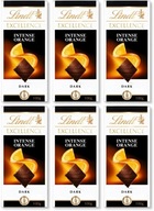 Lindt Excellence horká čokoláda pomaranč 100g x6