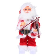 1ks Chic Xmas Ornament Music Santa na doma