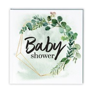 Baby shower Suvenír Kniha návštev Eukalyptus