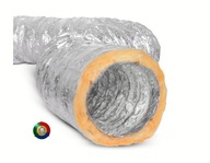 Flexibilné izolované vetracie potrubie 200-10m. Flexibilné izolované vetracie potrubie 200-10m.