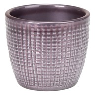 Fialový metalický obal na kvetináč od Scheurich Fialový metalický obal na kvetináč od Scheurich