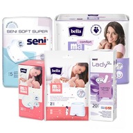 Bella Mama set Vložky na dojčenie + podkladové bázy, popôrodné nohavičky M/L, Bella Mama set Vložky na dojčenie + podkladové bázy, popôrodné nohavičky M/L,