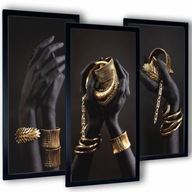 3 obrazy do obývačky, plagáty, rámy čiernych rúk, 129x83 3 obrazy do obývačky, plagáty, rámy čiernych rúk, 129x83