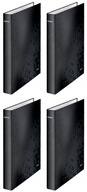 Leitz Wow zakladač 4-krúžkový A4+ 40mm čierny x4 Leitz Wow zakladač 4-krúžkový A4+ 40mm čierny x4