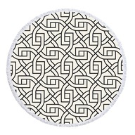 plážová osuška Geometrické pruhy mriežka veľ plážová osuška Geometrické pruhy mriežka veľ
