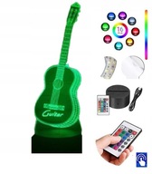 Gitarová stolová lampa 16 farieb LED PLEXIDO