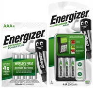 NABÍJAČKA ENERGIZÁTOR + BATÉRIE AA R6 + AAA R3