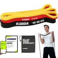 SADA 3 POHYBOVÝCH PRÚSIEL POWERBAND na cvičenie fitness gumy VYSOKÁ KVALITA KUDDA SADA 3 POHYBOVÝCH PRÚSIEL POWERBAND na cvičenie fitness gumy VYSOKÁ KVALITA KUDDA