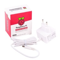 5,1V/3A USB-C napájací zdroj pre Raspberry Pi 4, biely