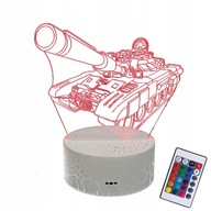 3D LED LAMPA TANK T54 VOJENSKÁ LAMPA 16 FARIEB PREMIUM + DIAĽK. 3D LED LAMPA TANK T54 VOJENSKÁ LAMPA 16 FARIEB PREMIUM + DIAĽK.