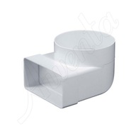 Spojovacie ventilačné koleno 75X150mm PVC 125mm