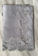 Šedé obrúsky zdobené Guipure 85 cm/85 cm Šedé obrúsky zdobené Guipure 85 cm/85 cm