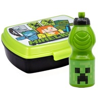 Lunchbox, obedár + fľaša na vodu z Minecraftu
