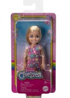 Barbie Chelsea. Bábika DWJ33 v kvetovaných šatách