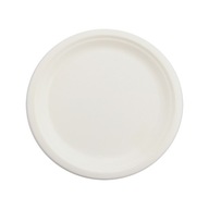 Tanier z cukrovej trstiny okrúhly biely 23cm 50ks Tanier z cukrovej trstiny okrúhly biely 23cm 50ks