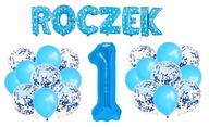 Sada narodeninových balónov s nápisom blue 100 Sada narodeninových balónov s nápisom blue 100